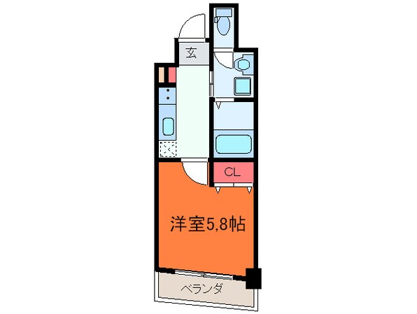 シャト－アスティナ高麗橋の物件間取画像